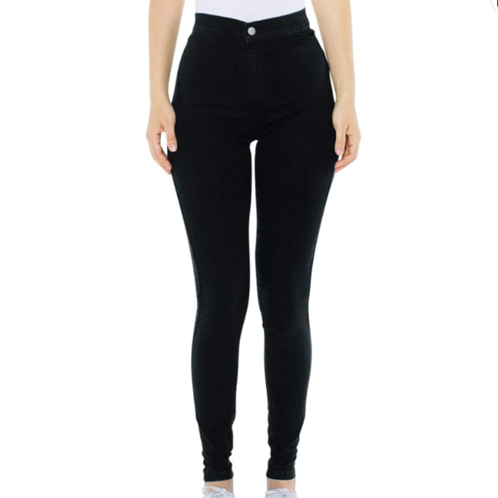 American Apparel The Easy Jean - Set of 3 in Light Wash, Dark Wash, Black Size S - Picture 4 of 14